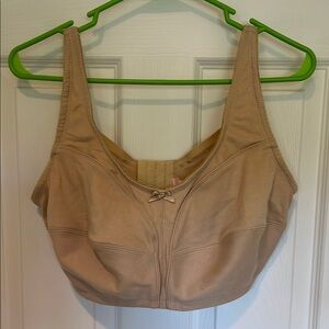 Beige Bra with Bow Accent